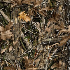Moss Covered Mossy Oak Tree Bark Camo Hunting Texture, Seamless Pattern