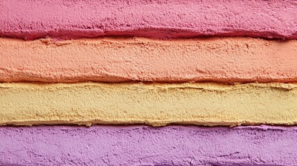 Vibrant Hand-Painted Layers of Colorful Texture