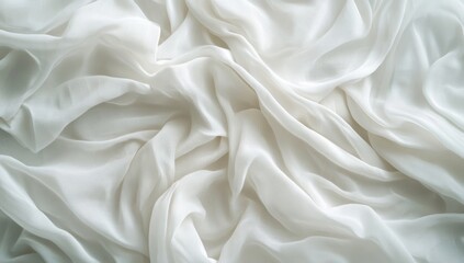 Obraz premium A white fabric with a wavy pattern