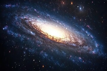 Fototapeta premium Image of the Milky Way with globular clusters. Spiral galaxy.