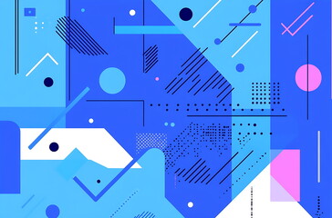 Blue background with diagonal lines