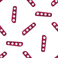 Repetitive design featuring burgundy pods filled with white peas, ideal for food themed projects