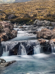 waterfall in the mountains