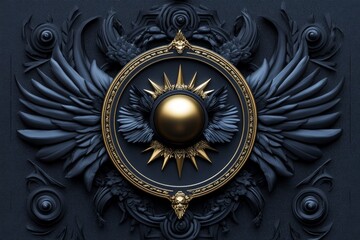 Fototapeta premium A dark and gothic-inspired data visualization with deep colors, intricate designs, and a mysterious atmosphere