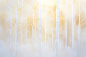 A Mesmerizing Winter Forest Filled With Delicate Alcohol Ink and Frosty Elegance