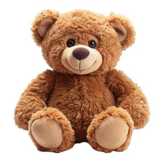 Obraz premium Brown teddy bear isolated on transparent background
