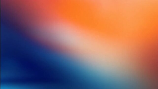 Loop gradient background blue and orange slow motion looping video