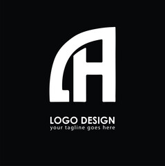 CH CH Logo Design, Creative Minimal Letter CH CH Monogram