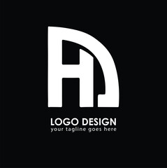 HD HD Logo Design, Creative Minimal Letter HD HD Monogram