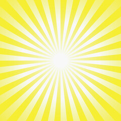 ПечатьAbstract sunshine background. Striped yellow
 background similar to retro poster.