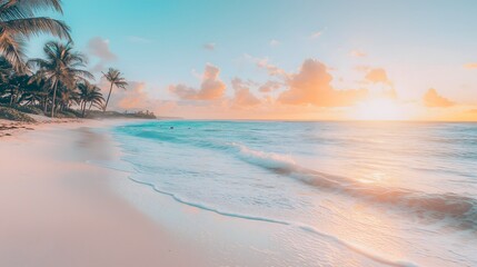 Tropical Morning Magic Sunrise Over Crystal Waters