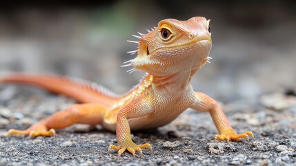 Obraz premium A Dazzling Display: The Full-Body Shot of a Brilliant Lizard.Concept of vibrant nature, exotic wildlife, tropical paradise, unique beauty.vibrant nature, unique creatures, wildlife conservation.