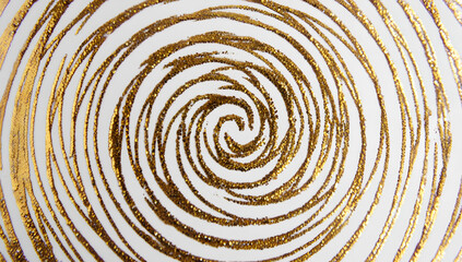 Fototapeta premium background with spiral golden glitters