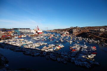 Obraz premium Icebergs and frigid scenery in Greenland, Arctic