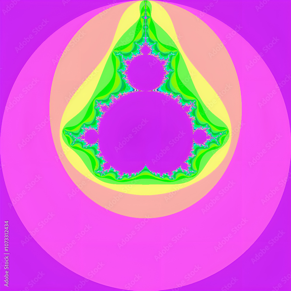 Fototapete image of a mathematical expression, the maldenbrott fractal. using computer graphics resources.