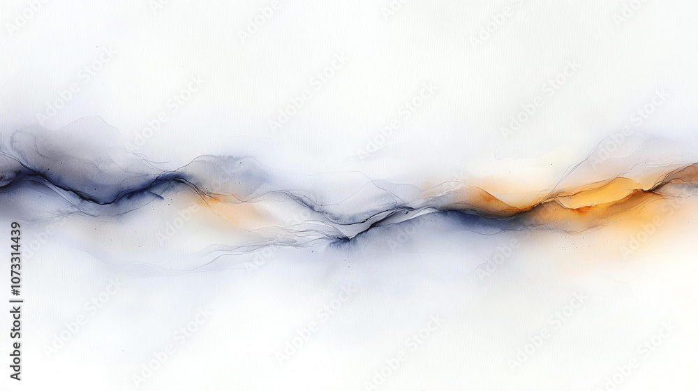 Poster abstract background abstract watercolor wash in pastel hues with soft edges, creating serene and cal