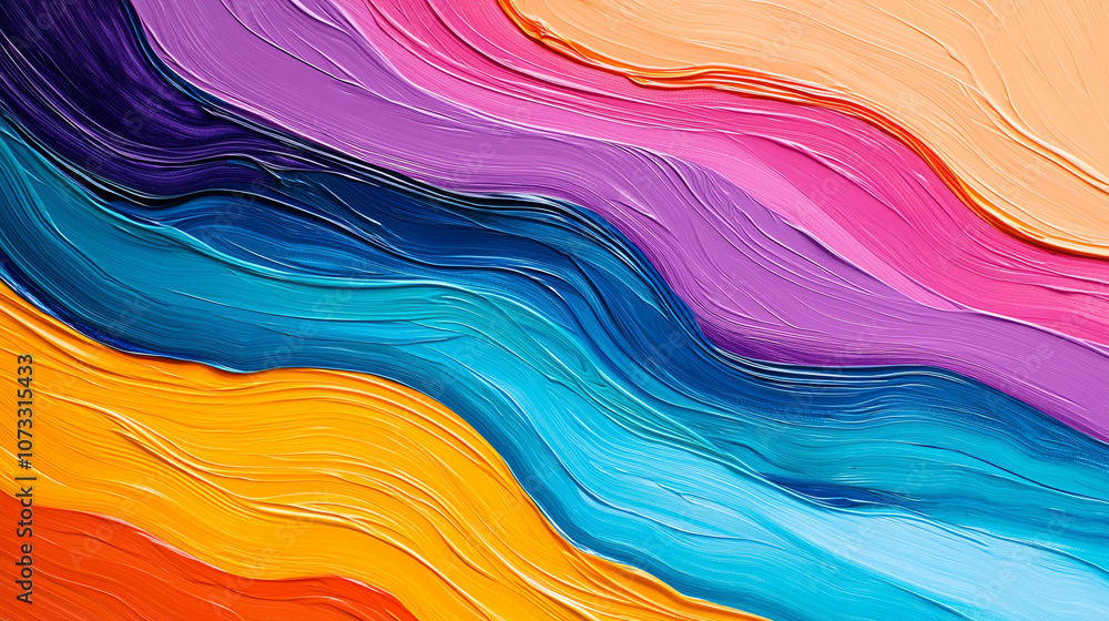 Poster abstract background vibrant fluid acrylic paint swirls in rich colors create dynamic abstract artwor