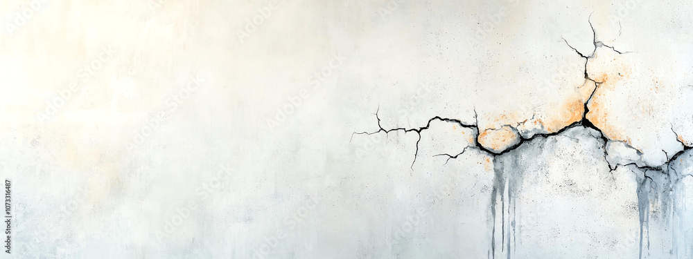 Poster abstract background rough cracked concrete texture in grayscale with highlights and shadows, showcas