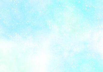 Gradient Cyan Sky Color Background with splashes of white