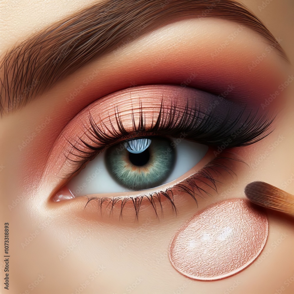 Poster detail of eyeshadow primer application