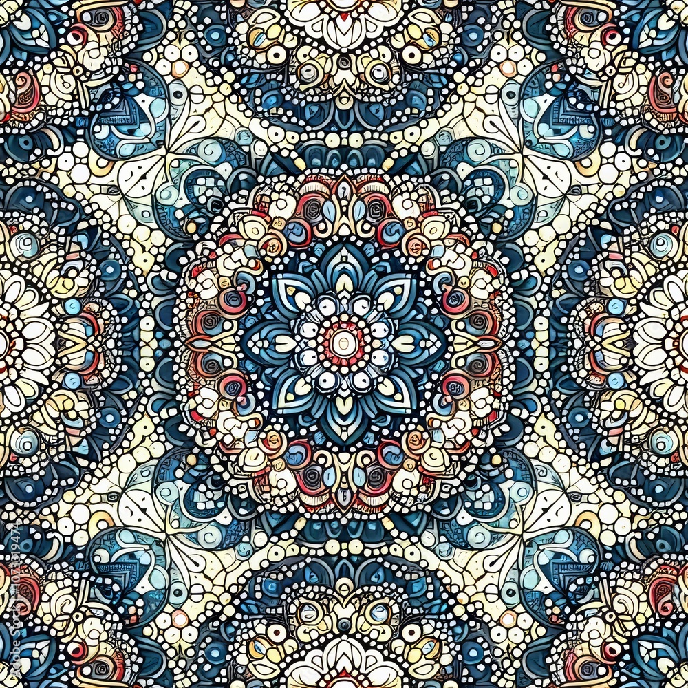 Poster dotted patterns repeating patterns of dots in different sizes an