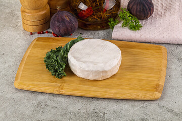 Gourmet round creamy Camembert cheese