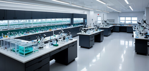 Modern Laboratory with Advanced Equipment Setup