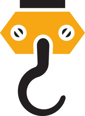 Industrial Hook Symbol Icon
