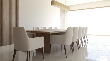 Elegant Fusion: A Contemporary Dining Room with Modern and Traditional Spanish Elements, Ultra-Detailed