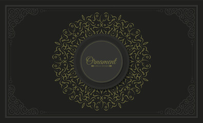 Dark border pattern design background