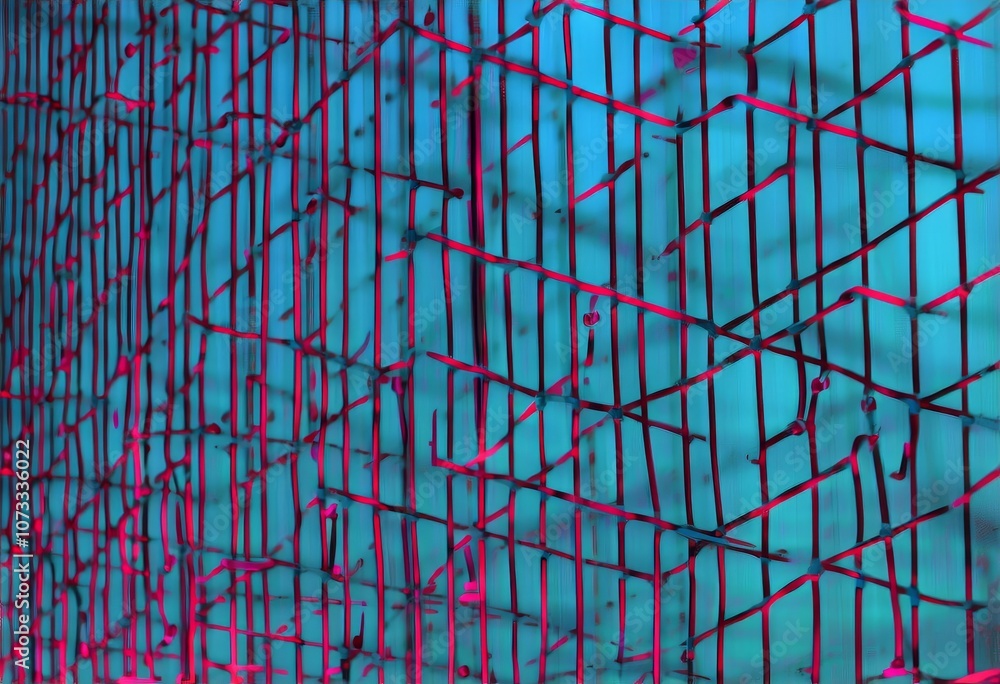 Poster reticulated reflection grid