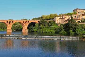 Albi, France. New bridge. This is the bridge over the River Tarn, it is the newest in the city.  It...