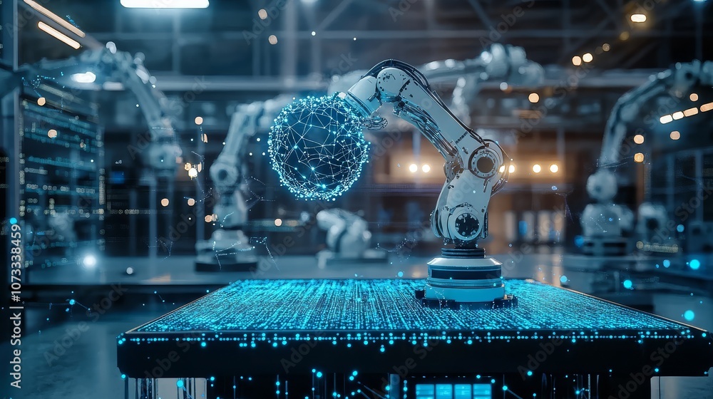 Poster exploring artificial intelligence applications in the modern workplace