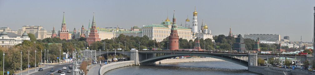 Fototapeta premium Panorama of the Moscow Kremlin.