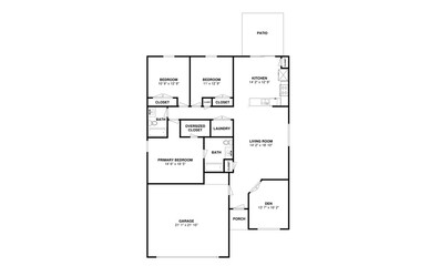 3 bedroom floor plan 2D