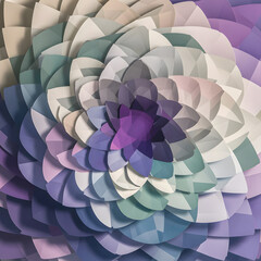 Elegant Pastel Geometric Wallpaper with Circular Forms, Soft Lavender Accents, and Abstract Patterns