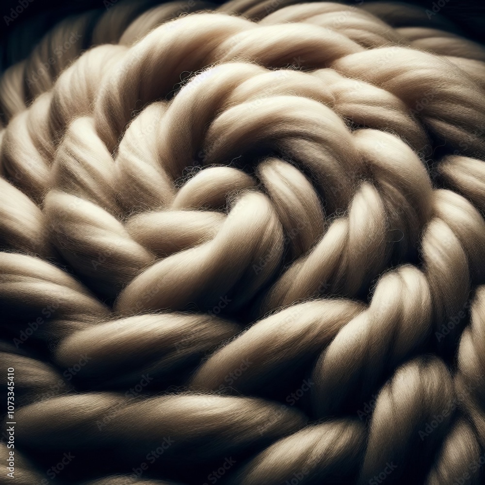 Poster wool texture a close up view of wool with its soft and fuzzy tex