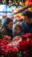 small business saturday, Family Enjoys Shopping Together on a Saturday Morning