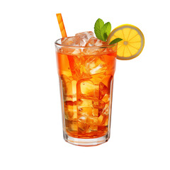 Aperol Cocktail Isolated On Transparent Background