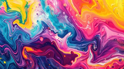 Colorful abstract painting background. Liquid marbling paint background. Fluid painting abstract