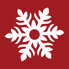 Winter's Touch: Intricate Snowflake Vector Design.