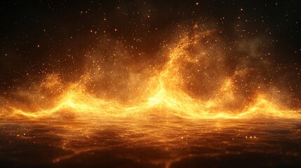 Discover the stunning beauty of fiery waves illuminating the night sky and their cosmic significance