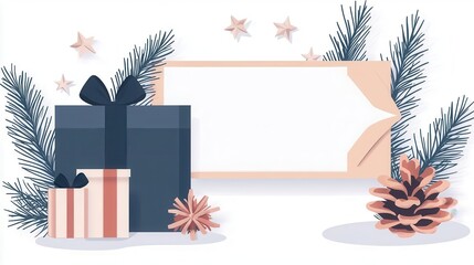 Festive Christmas sale email template,  Shop Now  button, holiday theme