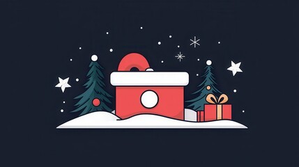 Festive Christmas sale email template,  Shop Now  button, holiday theme