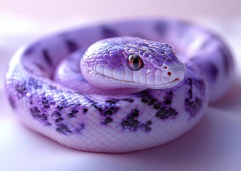 Obraz premium Captivating 3D Animation of a Light Snake Glowing in Motion for Stunning Visual Effects and Creative Projects