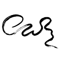 Obraz premium Dry Brush Grunge Wave Stroke Texture