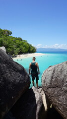 Backpacking Australia exploring Fitzroy Island Nudey beach the most beautiful beach in Australia