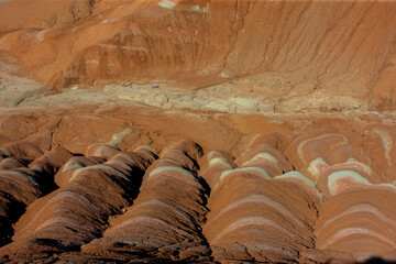 The Aktau Mountains are located on the territory of the Altyn-Emel National Park in Kazakhstan