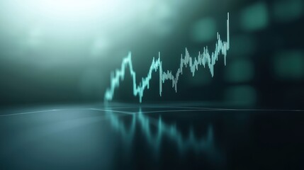 A graph is shown with a green background