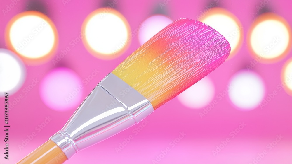 Poster create stunning artwork with a vibrant brush explore techniques for mastering color blending